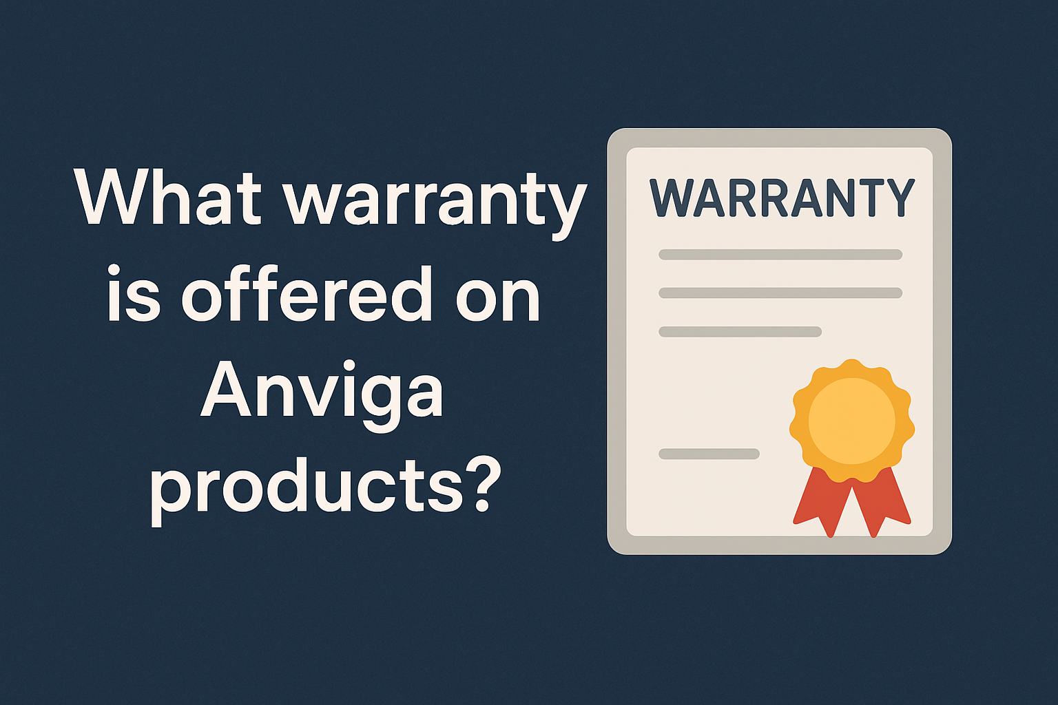 What warranty is offered on Anviga products?
